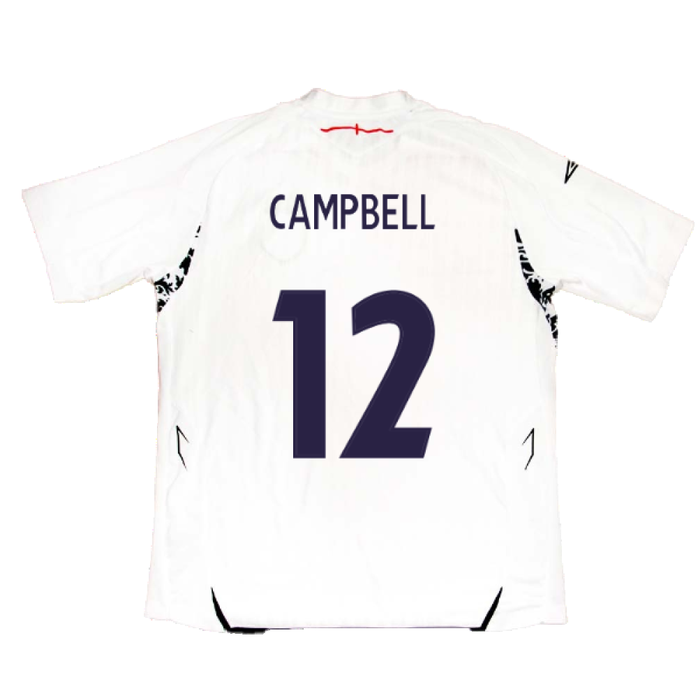 England 2007-2009 Home Shirt (XXL) (CAMPBELL 12) (Fair)_1
