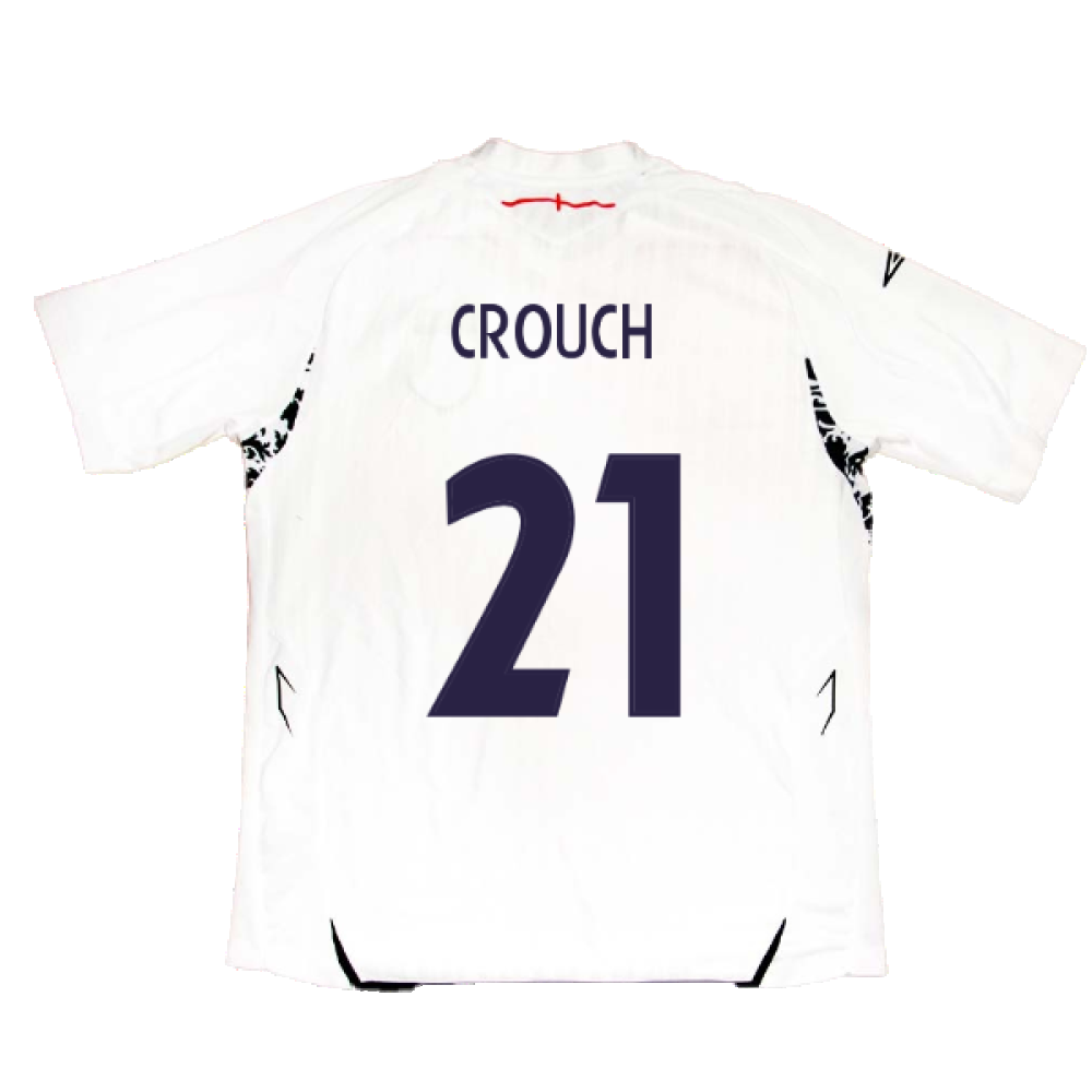 England 2007-2009 Home Shirt (XXL) (CROUCH 21) (Fair)_1