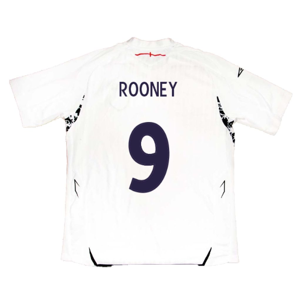 England 2007-2009 Home Shirt (XL) (ROONEY 9) (Fair)_1