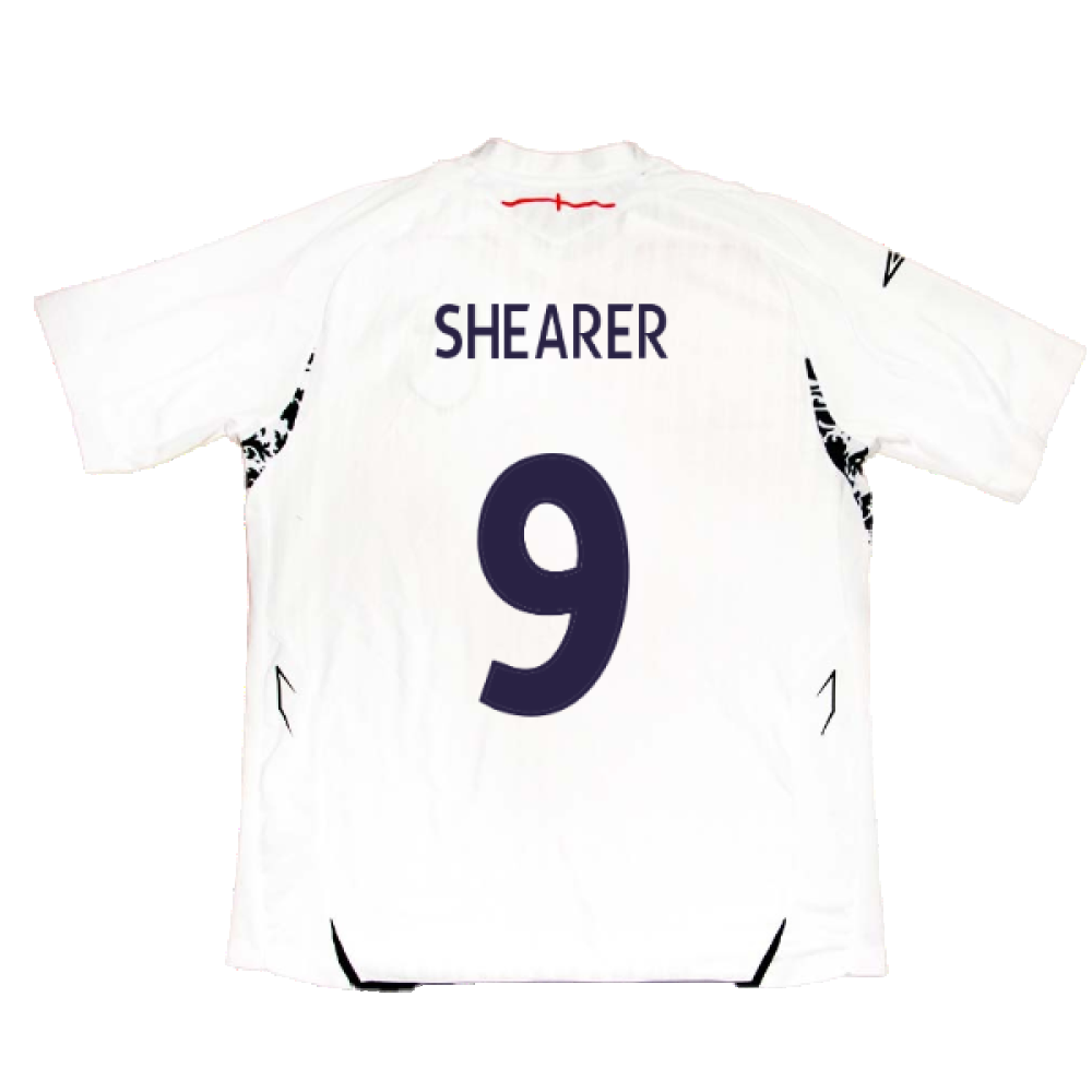 England 2007-2009 Home Shirt (XL) (SHEARER 9) (Fair)_1