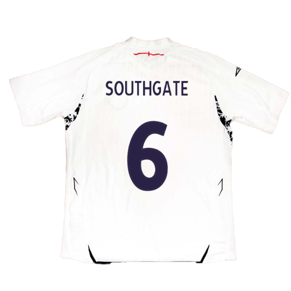 England 2007-2009 Home Shirt (XL) (SOUTHGATE 6) (Fair)_1