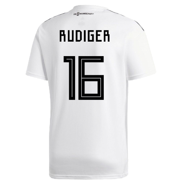 Germany 2018-19 Home Shirt ((Excellent) L) (Rudiger 16)