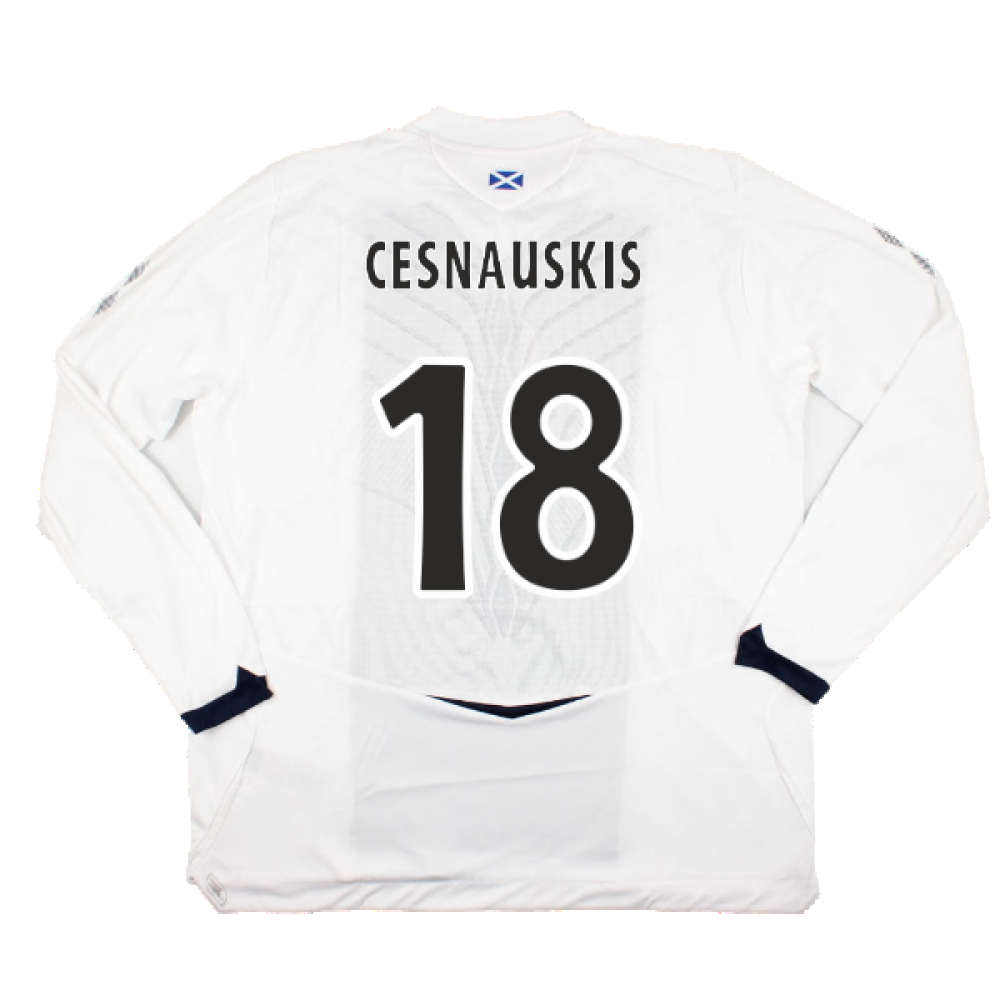 Hearts 2008-09 Long Sleeve Away Shirt (XXL) (Cesnauskis 18) (Mint)_1