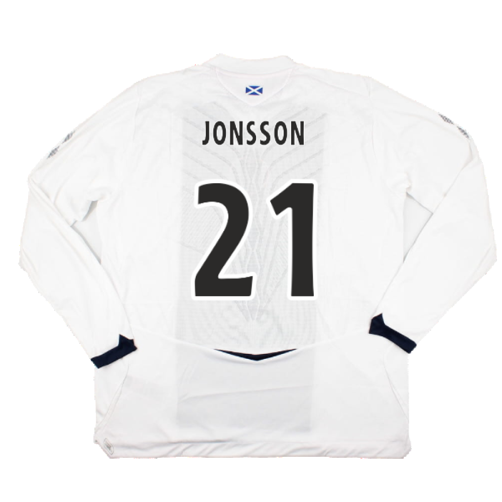 Hearts 2008-09 Long Sleeve Away Shirt (XXL) (Jonsson 21) (Mint)_1