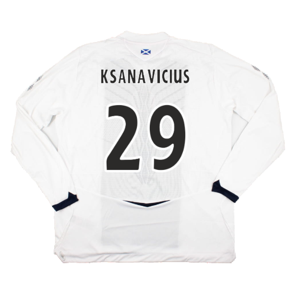 Hearts 2008-09 Long Sleeve Away Shirt (XXL) (Ksanavicius 29) (Mint)_1