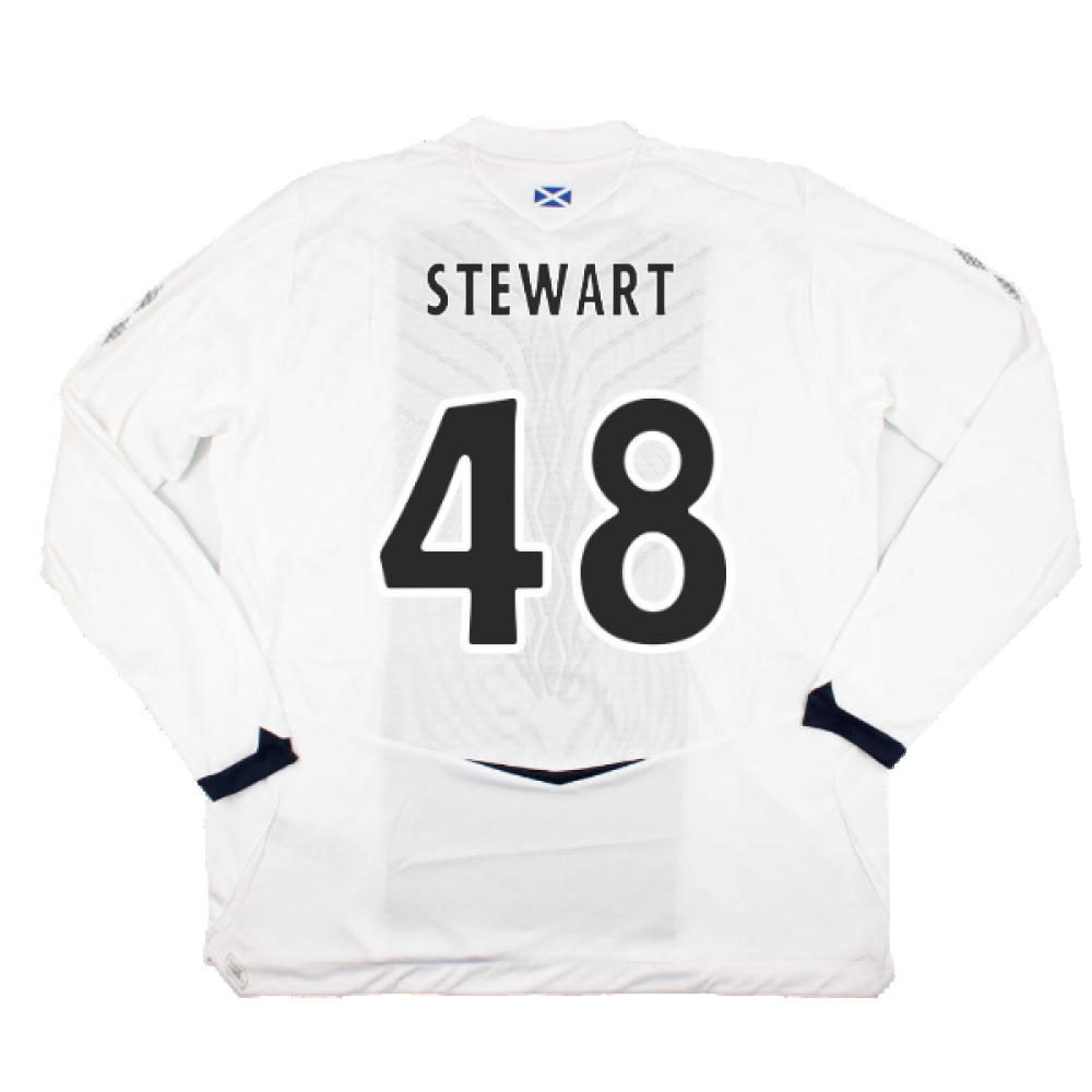 Hearts 2008-09 Long Sleeve Away Shirt (XXL) (Stewart 48) (Mint)_1