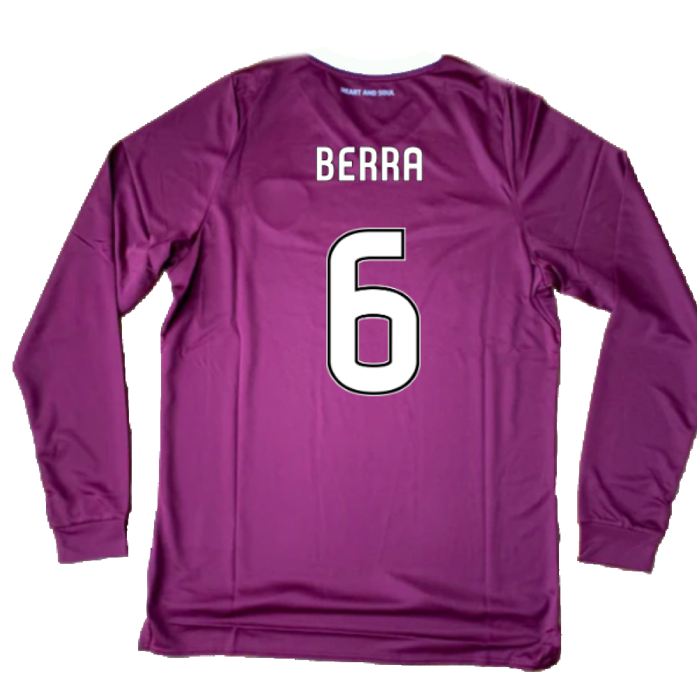 Hearts 2019-20 Long Sleeve Home Shirt (YL) (Berra 6) (BNWT)_1