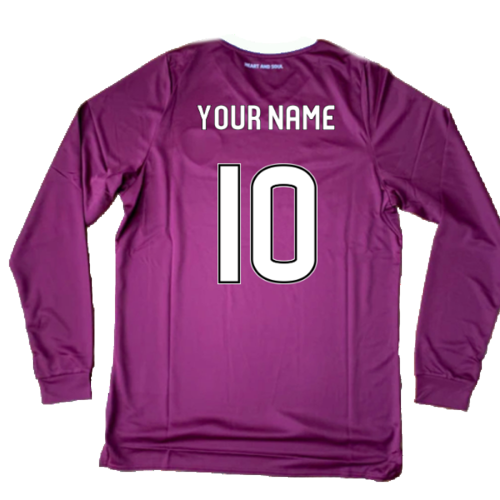 Hearts 2019-20 Long Sleeve Home Shirt (YL) (Your Name 10) (BNWT)_1