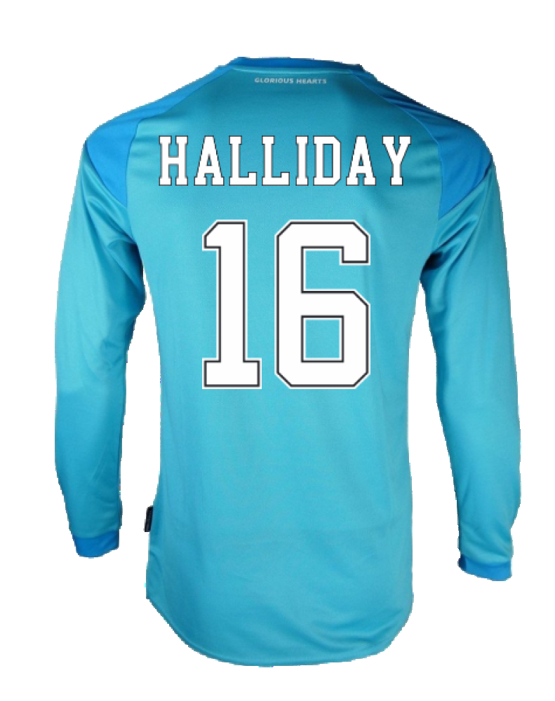 Hearts 2020-21 GK Home Long Sleeve Shirt (L) (Halliday 16) (Excellent)_1