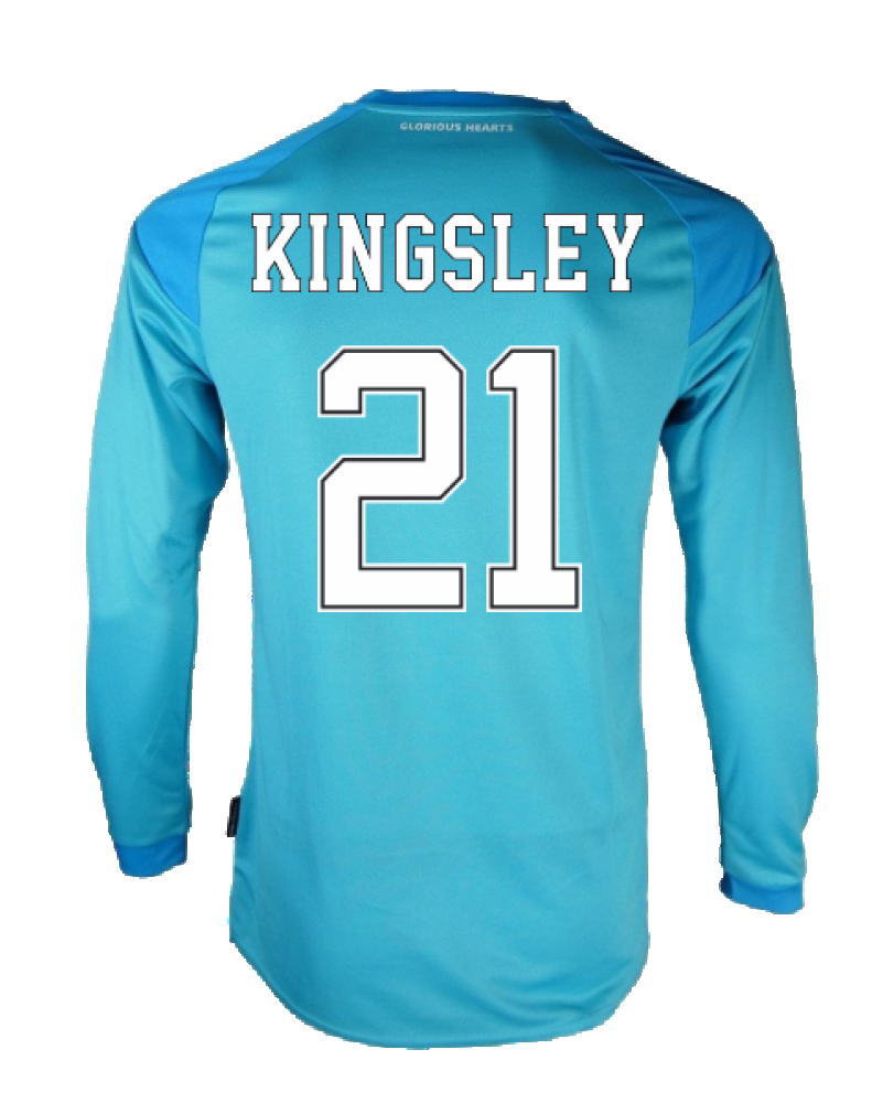 Hearts 2020-21 GK Home Long Sleeve Shirt (L) (Kingsley 21) (Excellent)_1