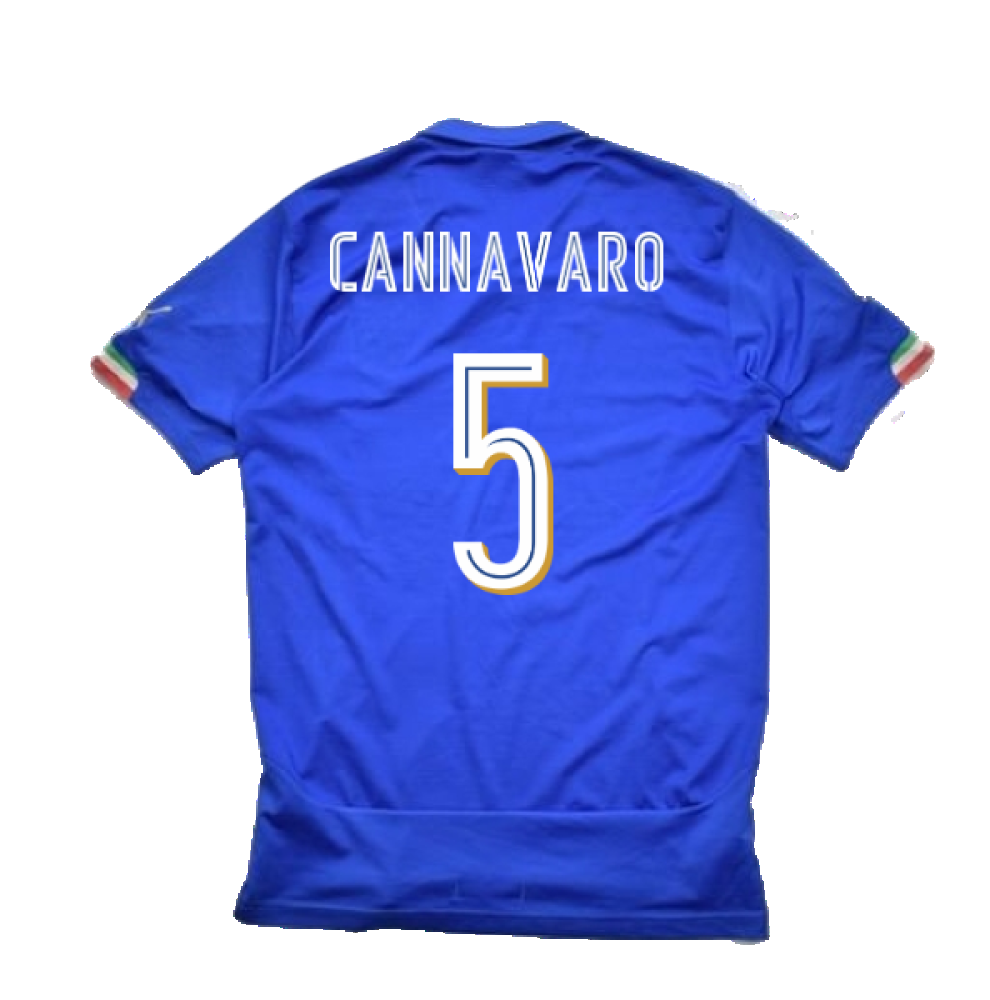 Italy 2014-16 Home (L) (CANNAVARO 5) (Very Good)_1