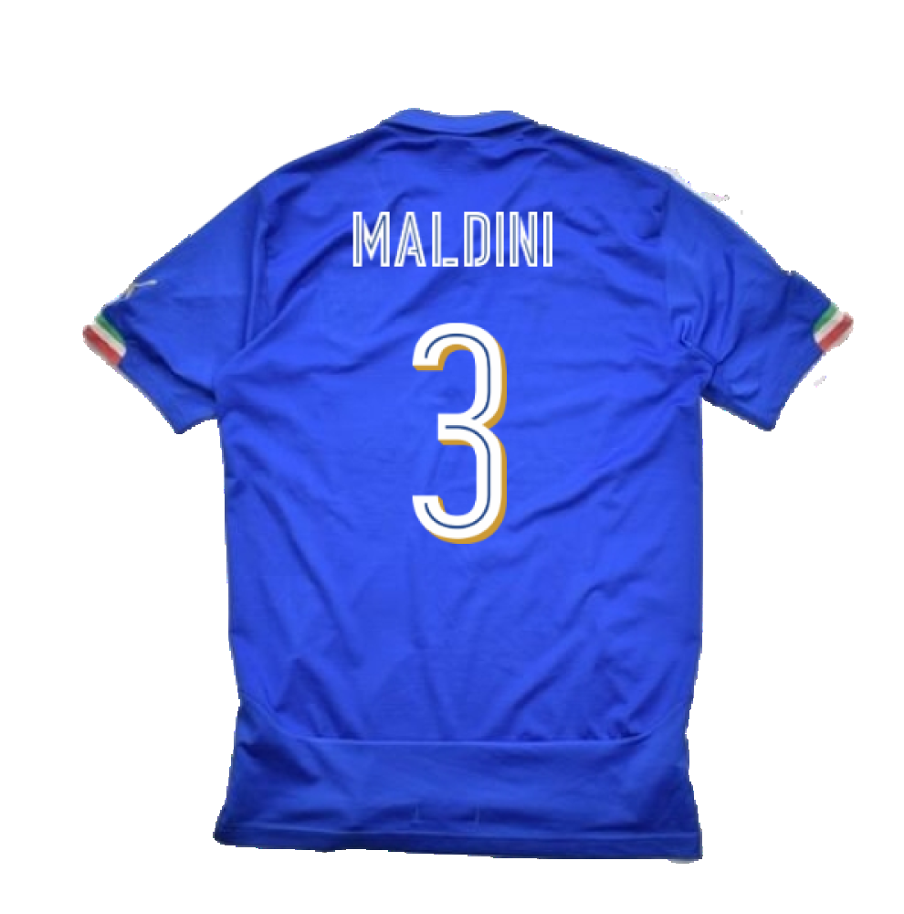 Italy 2014-16 Home (L) (MALDINI 3) (Very Good)_1