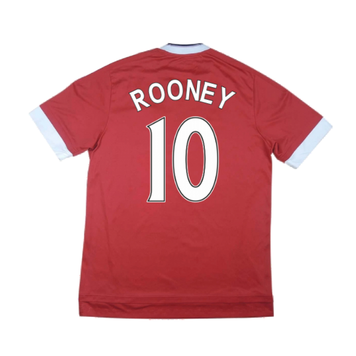 Manchester United 2015-16 Home Shirt ((Excellent) M) (Rooney 10)