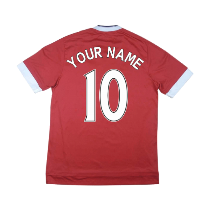Manchester United 2015-16 Home Shirt ((Good) XS) (Your Name)