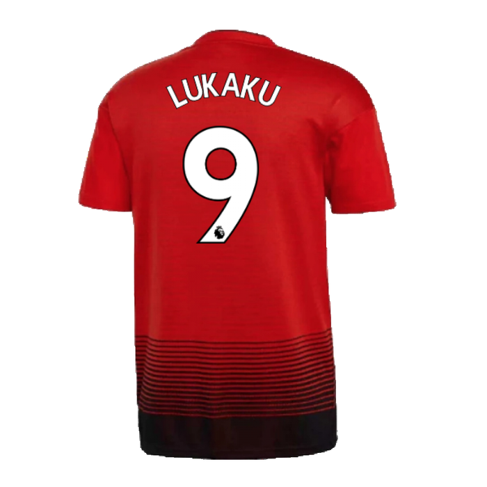 Manchester United 2018-19 Home Shirt ((Very Good) L) (Lukaku 9)