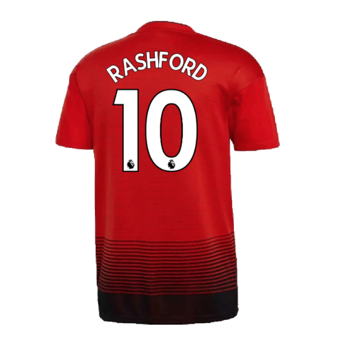 Manchester United 2018-19 Home Shirt ((Very Good) L) (Rashford 10)