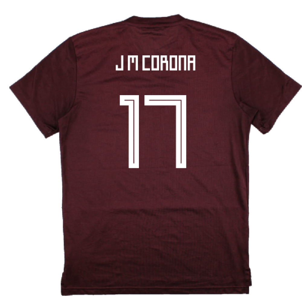 Mexico 2018-19 Adidas Training Shirt (S) (J M Corona 17) (Excellent)_1