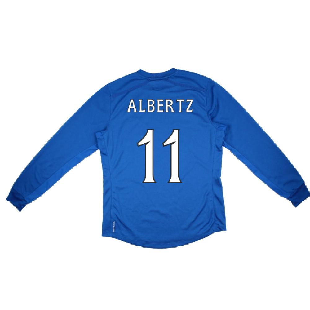 Rangers 2012-13 Long Sleeve Home Shirt (S) (ALBERTZ 11) (Excellent)_1