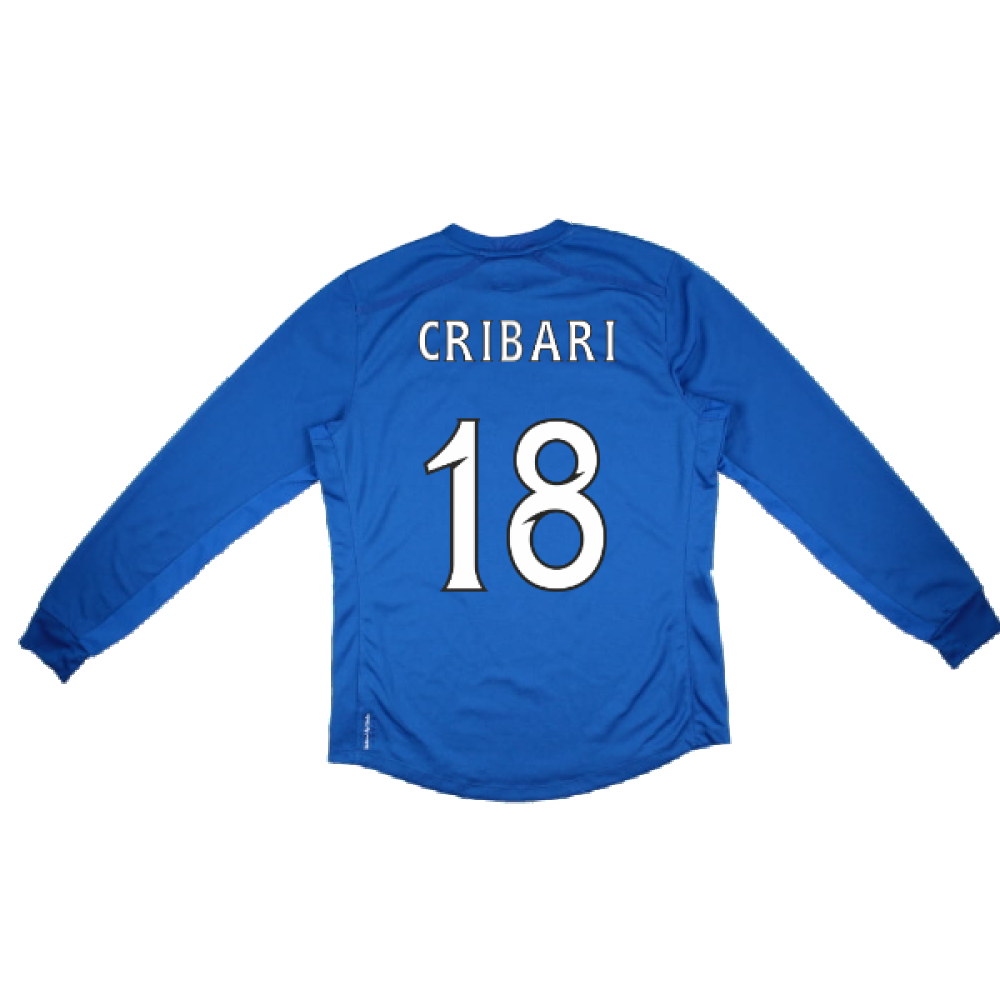 Rangers 2012-13 Long Sleeve Home Shirt (S) (Cribari 18) (Excellent)_1