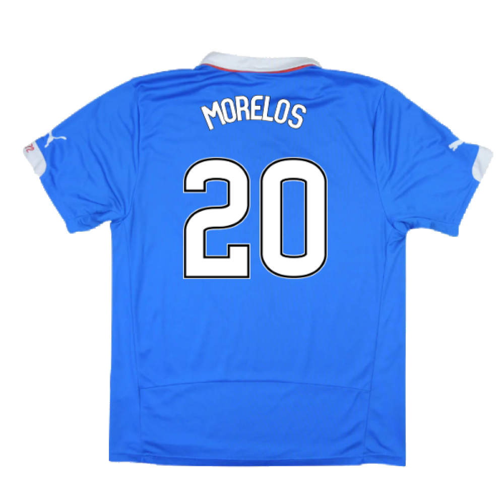 Rangers 2014-15 Home Shirt ((Excellent) L) (MORELOS 20)_0