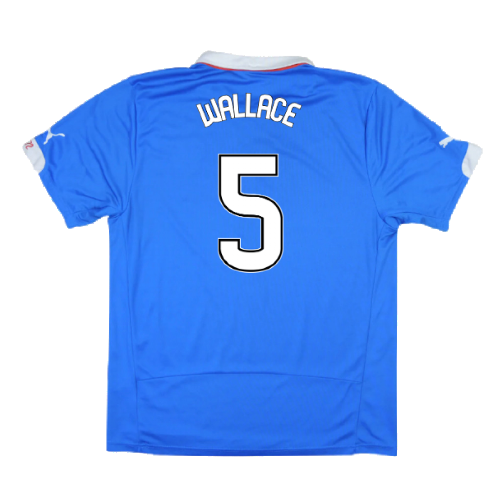 Rangers 2014-15 Home Shirt ((Excellent) L) (Wallace 5)_0