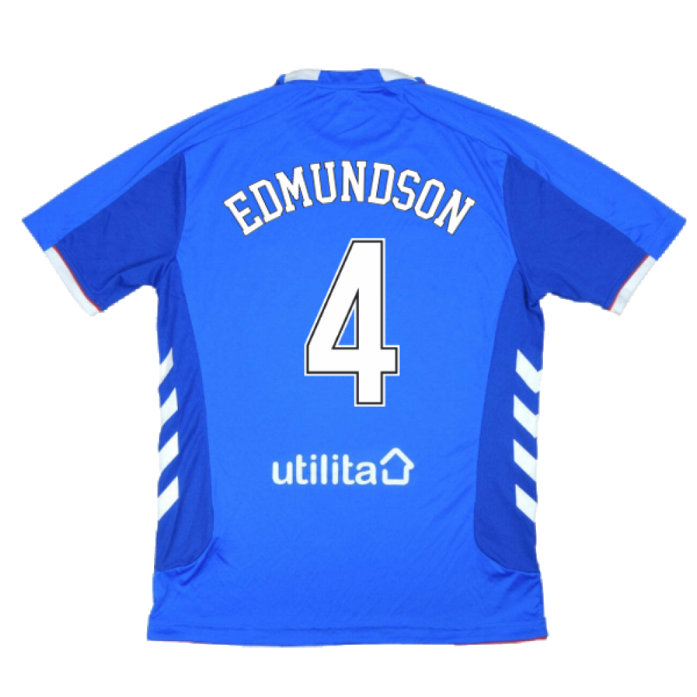 Rangers 2018-19 Home Shirt ((Excellent) L) (Edmundson 4)_0