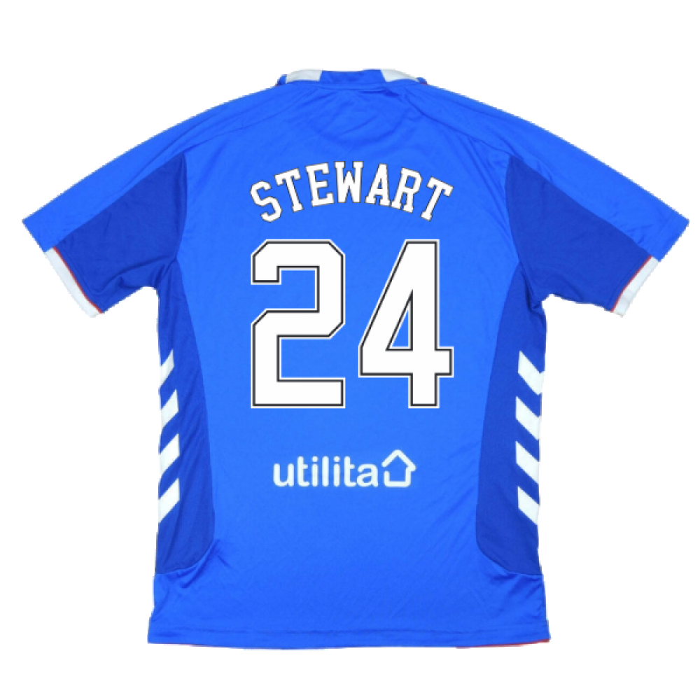 Rangers 2018-19 Home Shirt ((Excellent) L) (Stewart 24)_0