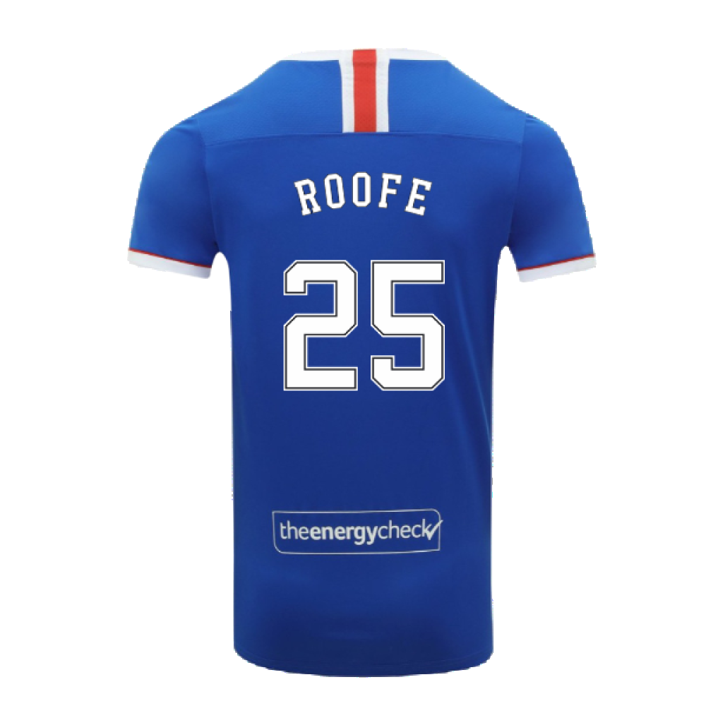 Rangers 2020-21 Home Shirt (XL) (ROOFE 25) (Mint)_1