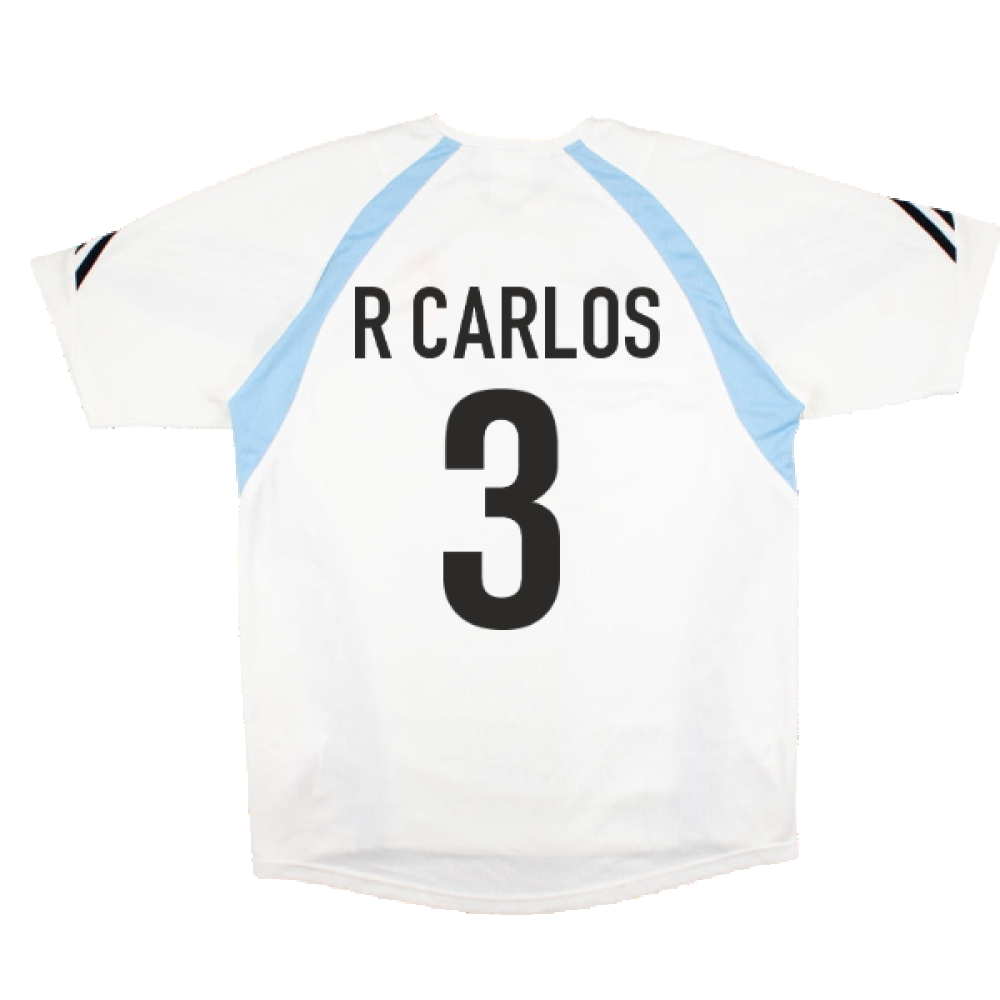 Real Madrid 2003-04 Adidas Training Shirt (L) (R CARLOS 3) (Excellent)_1