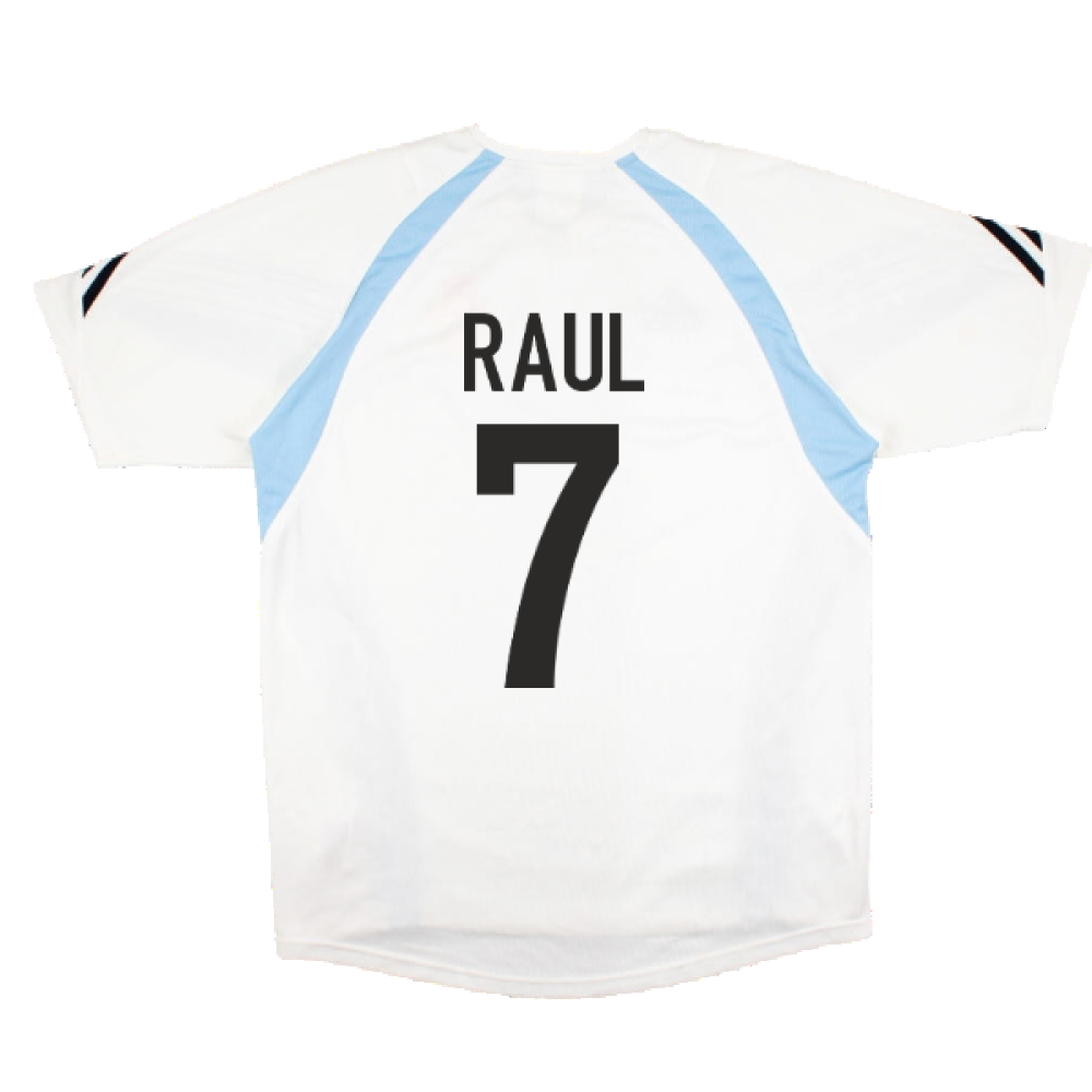 Real Madrid 2003-04 Adidas Training Shirt (L) (RAUL 7) (Excellent)_1