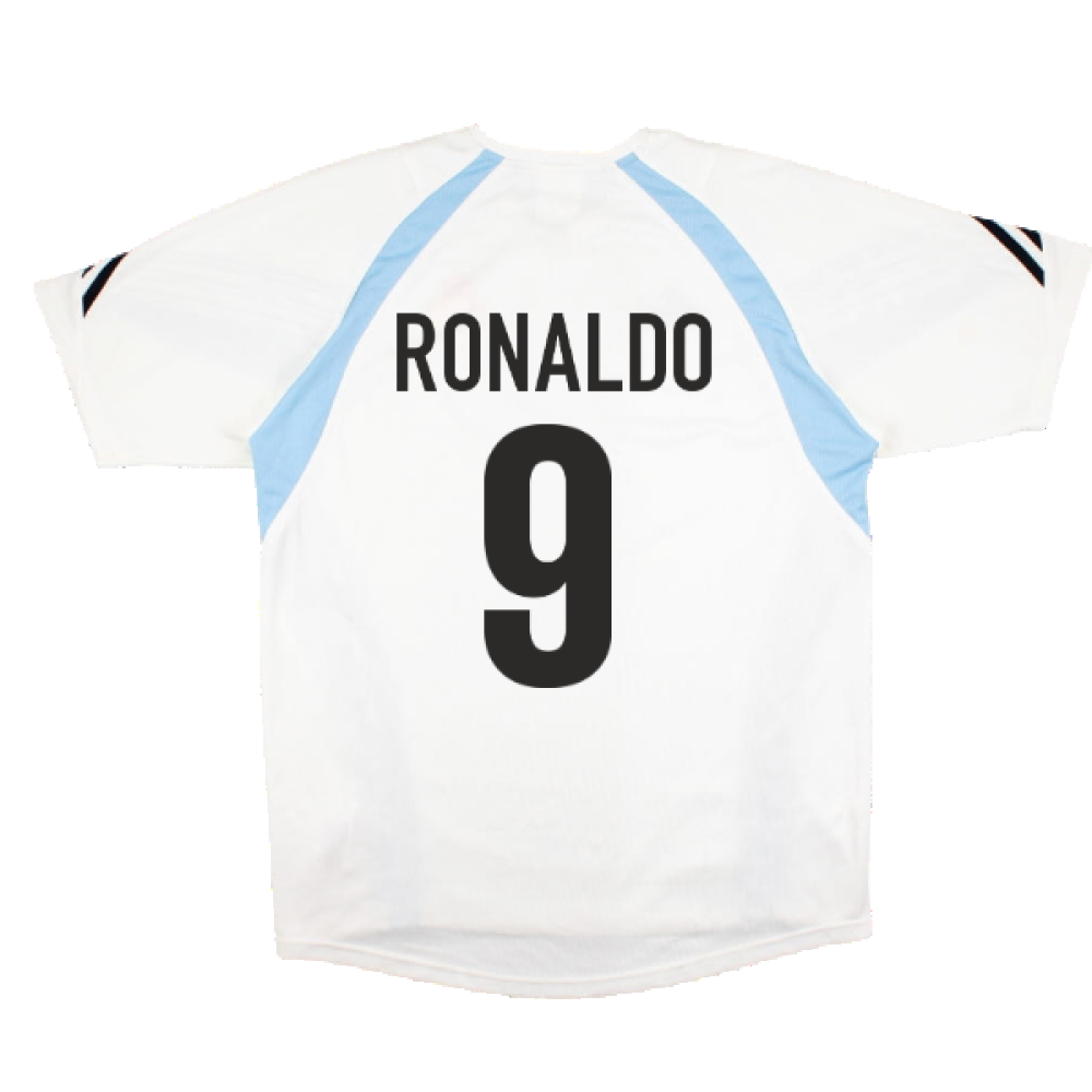 Real Madrid 2003-04 Adidas Training Shirt (L) (Ronaldo 9) (Excellent)_1
