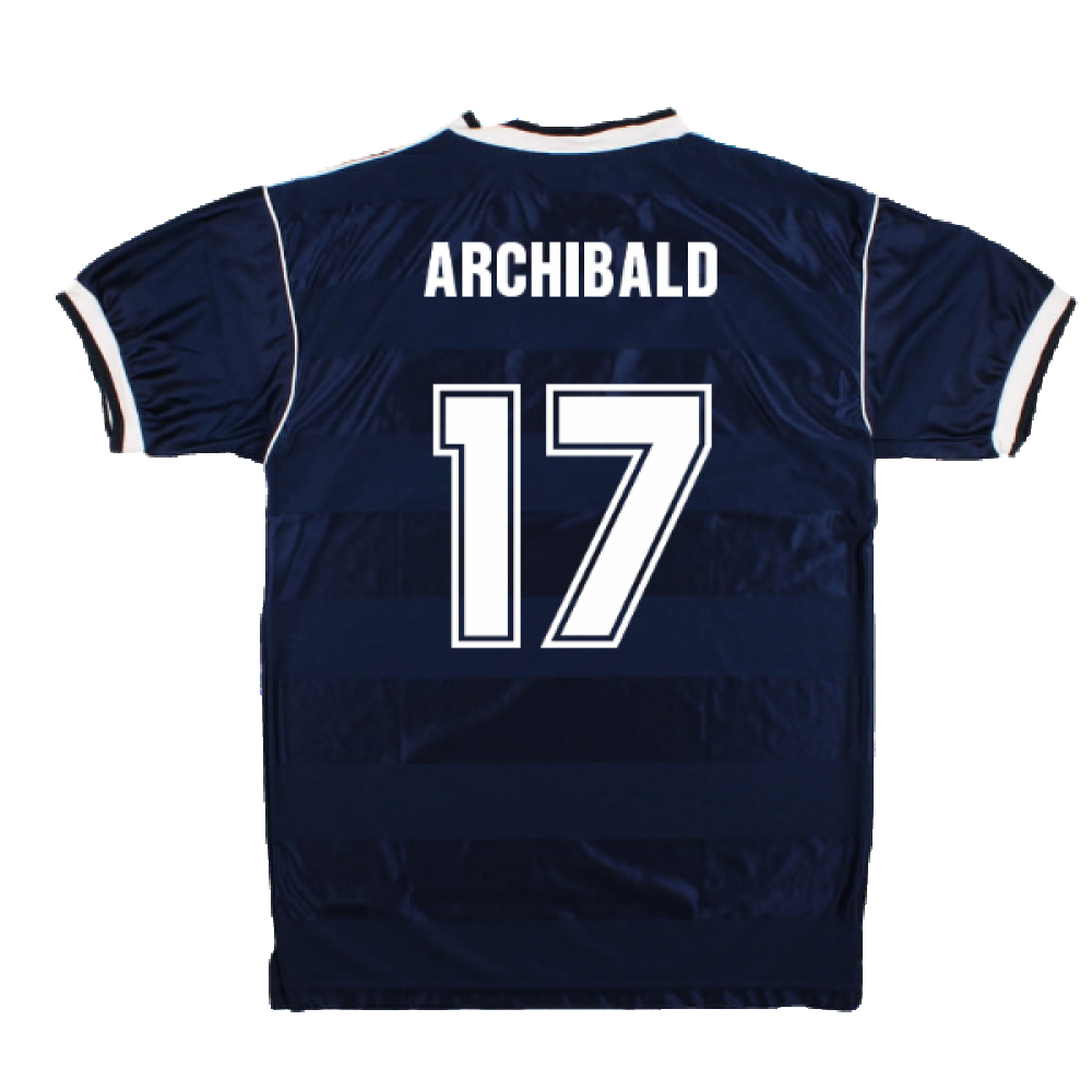 Scotland 1986-88 Score Draw Retro Home Shirt (M) (Archibald 17) (Excellent)_1