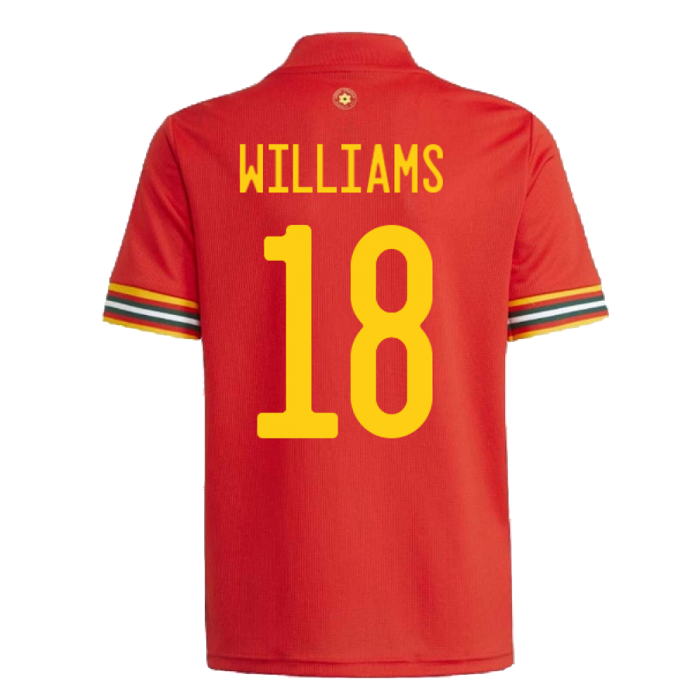 Wales 2020-21 Home Shirt ((Very Good) 3XL) (WILLIAMS 18)_2