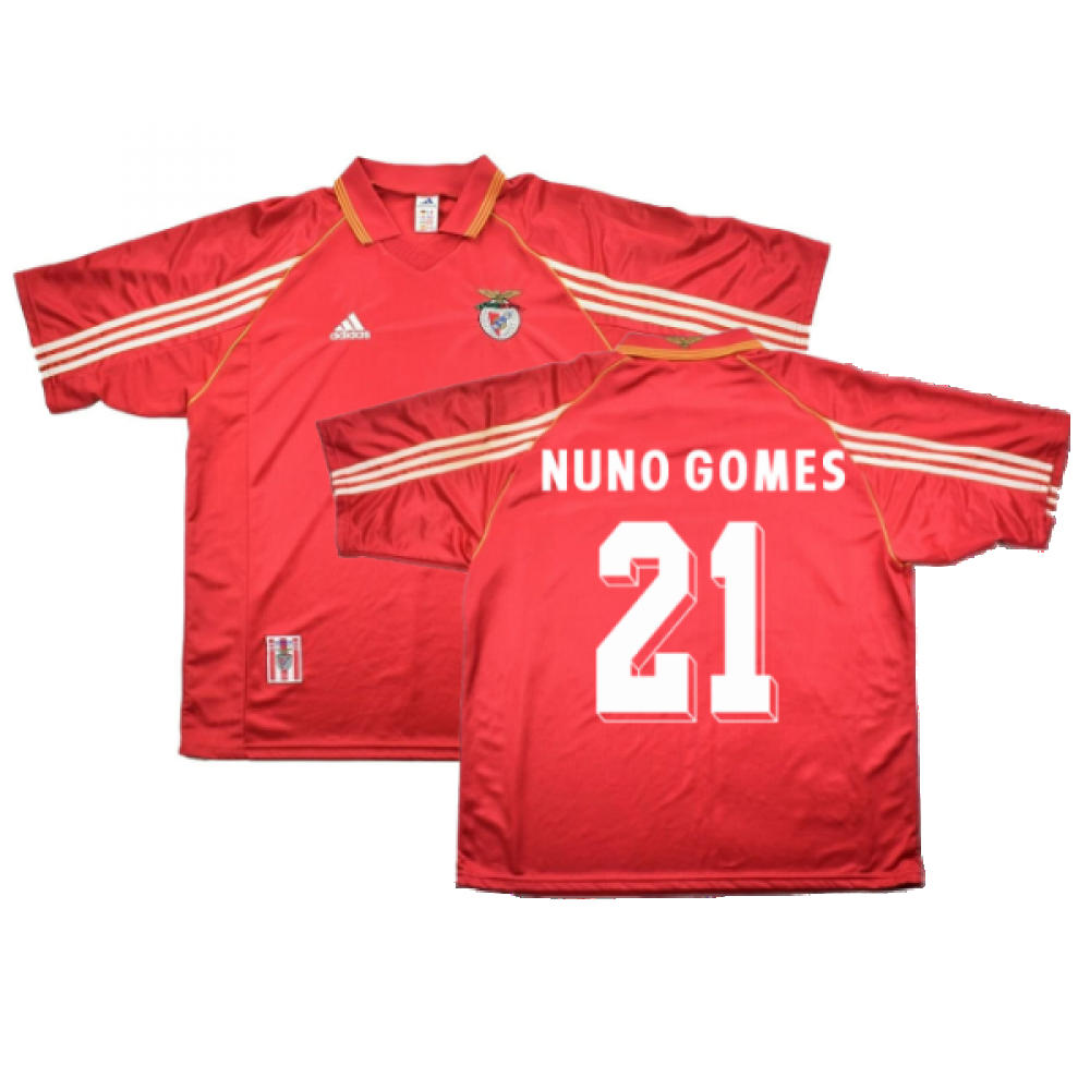 1998-1999 Benfica Home Shirt (Sponsorless) ((Excellent) XL) (Nuno Gomes 21)