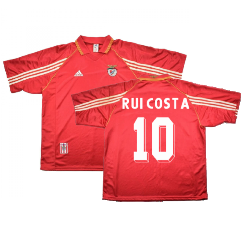 1998-1999 Benfica Home Shirt (Sponsorless) ((Excellent) XL) (Rui Costa 10)