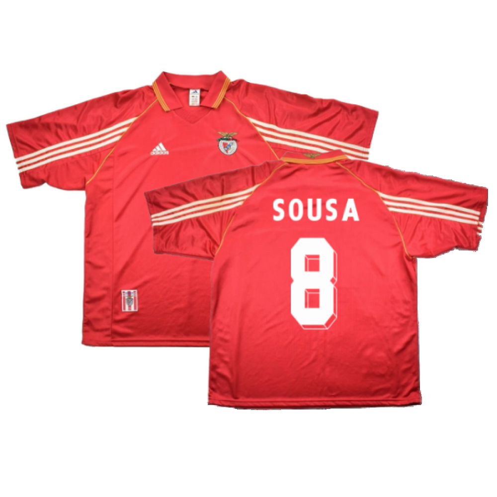 1998-1999 Benfica Home Shirt (Sponsorless) ((Excellent) XL) (SOUSA 8)