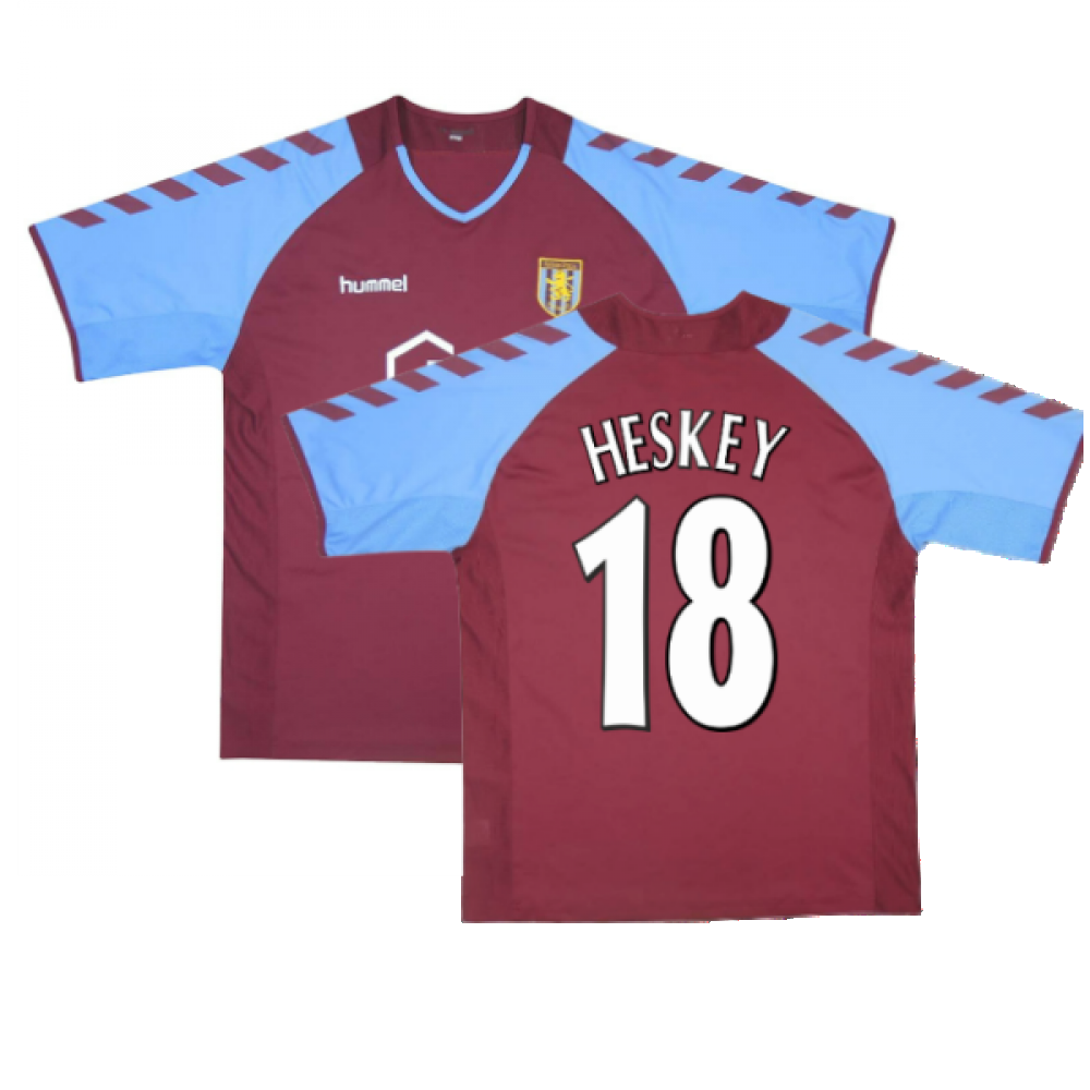 2004-2005 Aston Villa Home Shirt ((Mint) XL) (HESKEY 18)_0