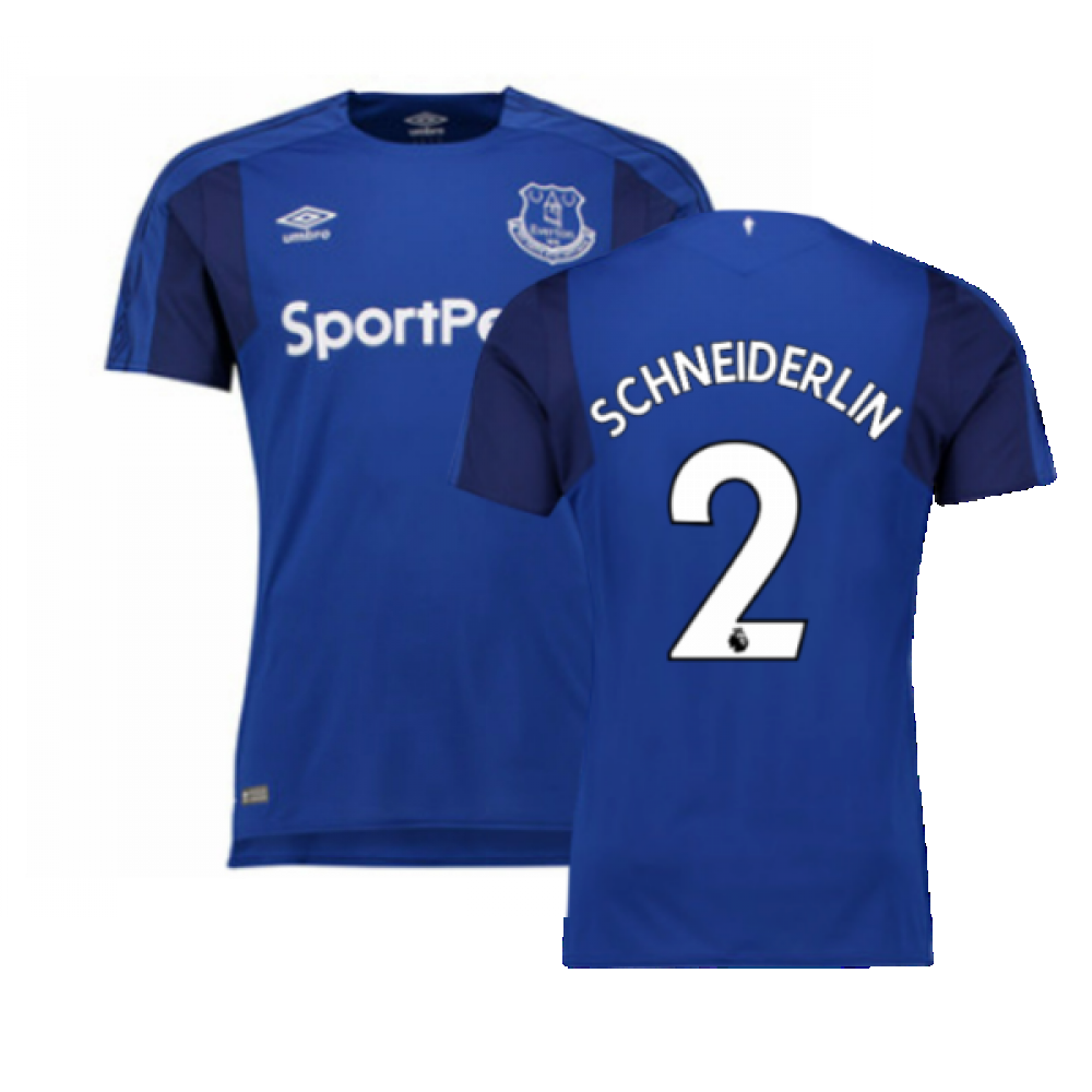 2017-2018 Everton Umbro Home Football Shirt ((Excellent) S) (Schneiderlin 2)_0
