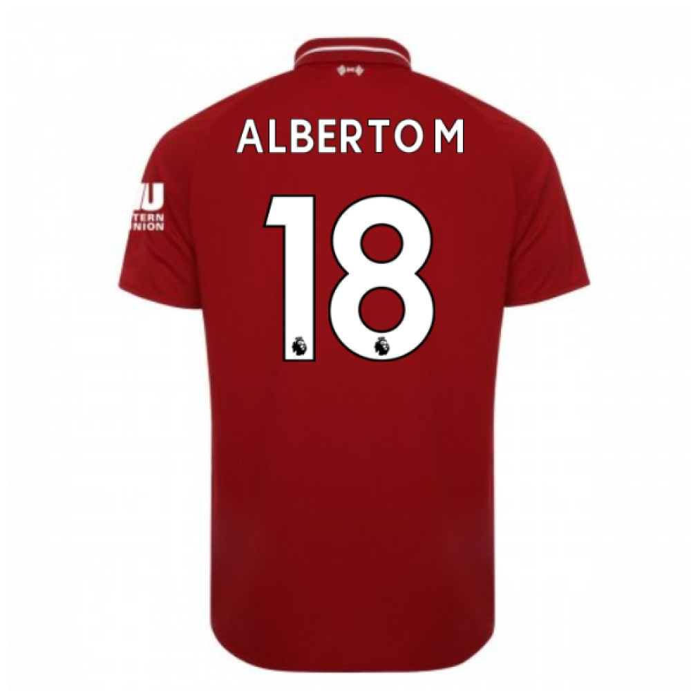 2018-2019 Liverpool Home Football Shirt (Alberto M 18)_0