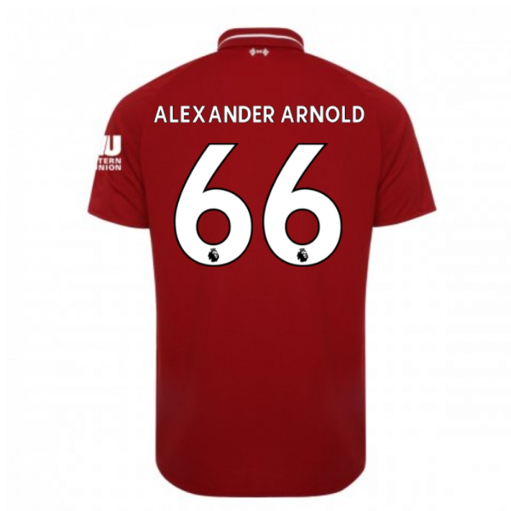 2018-2019 Liverpool Home Football Shirt (Alexander Arnold 66)_0