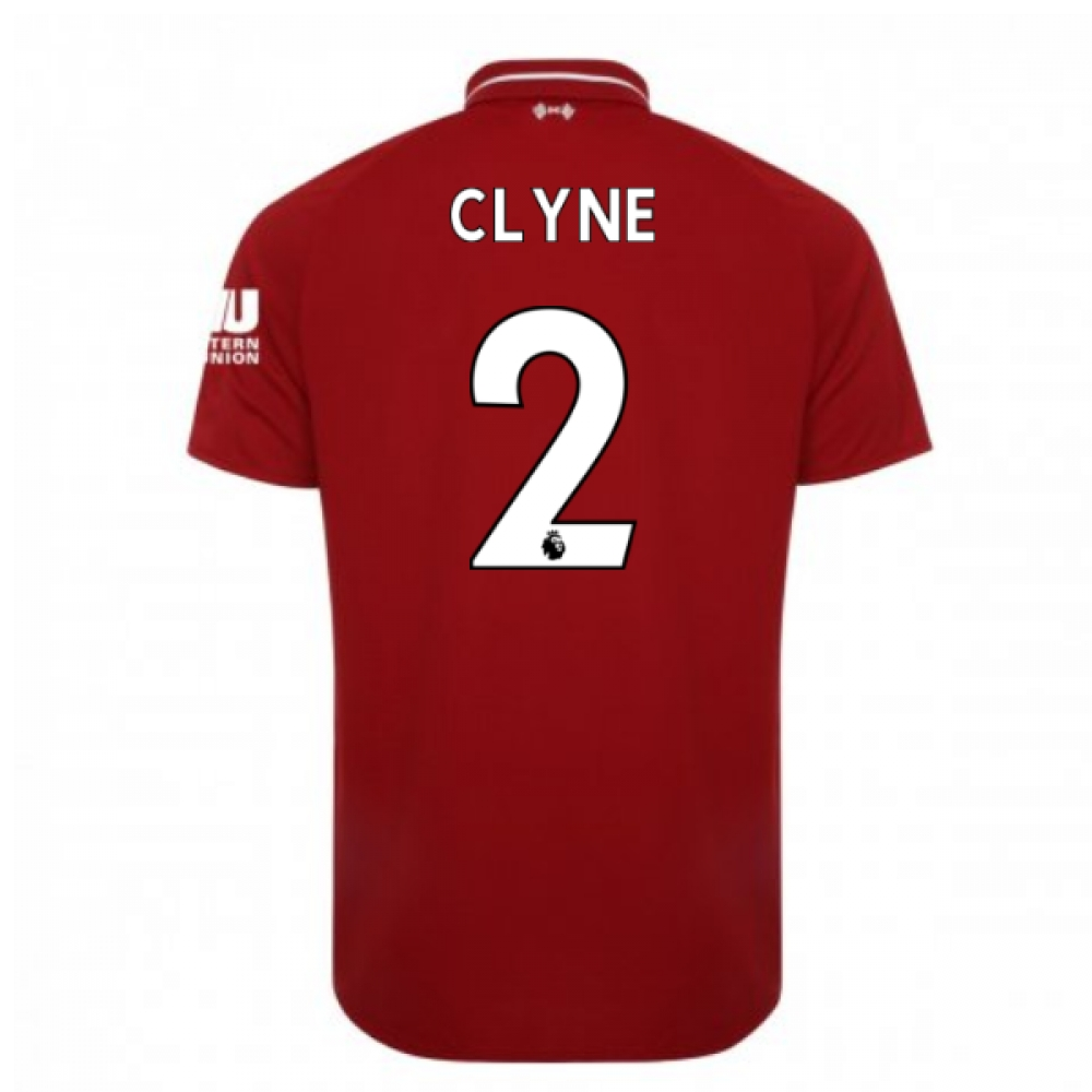 2018-2019 Liverpool Home Football Shirt (Clyne 2)_0