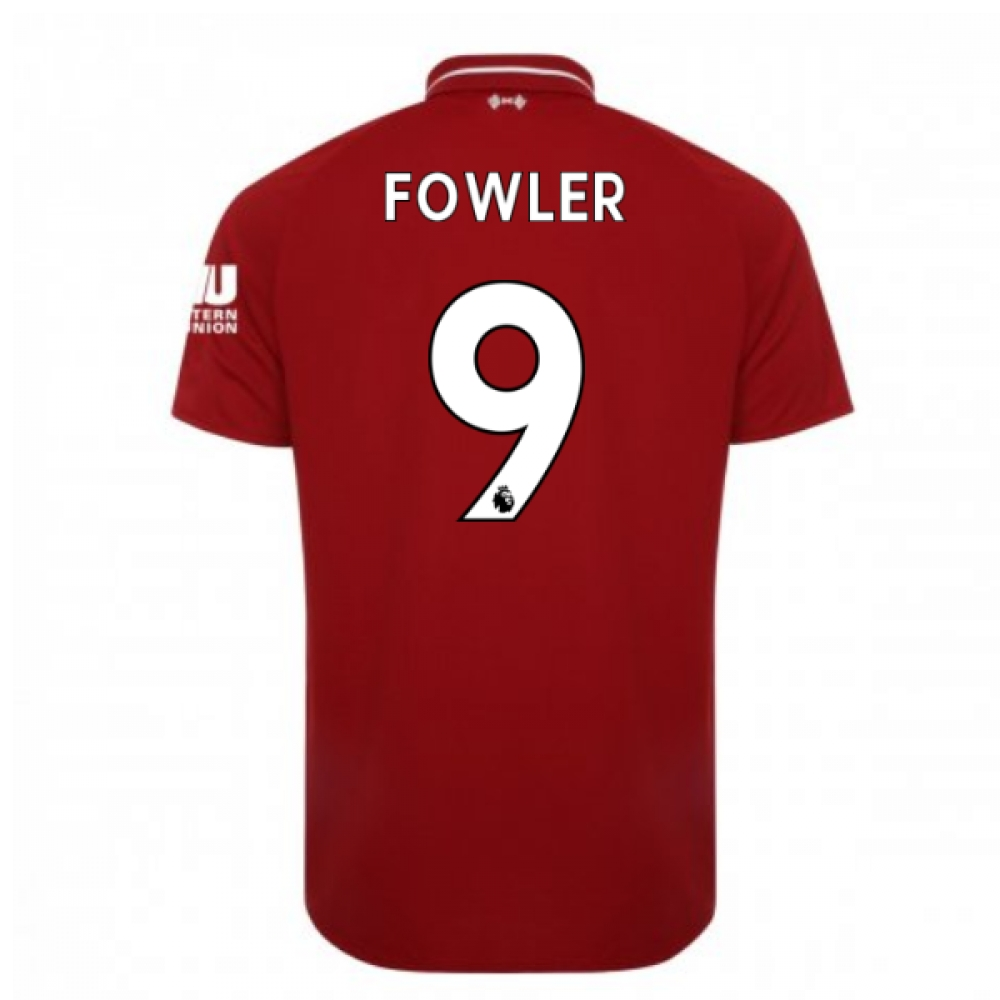 2018-2019 Liverpool Home Football Shirt (Fowler 9)_0