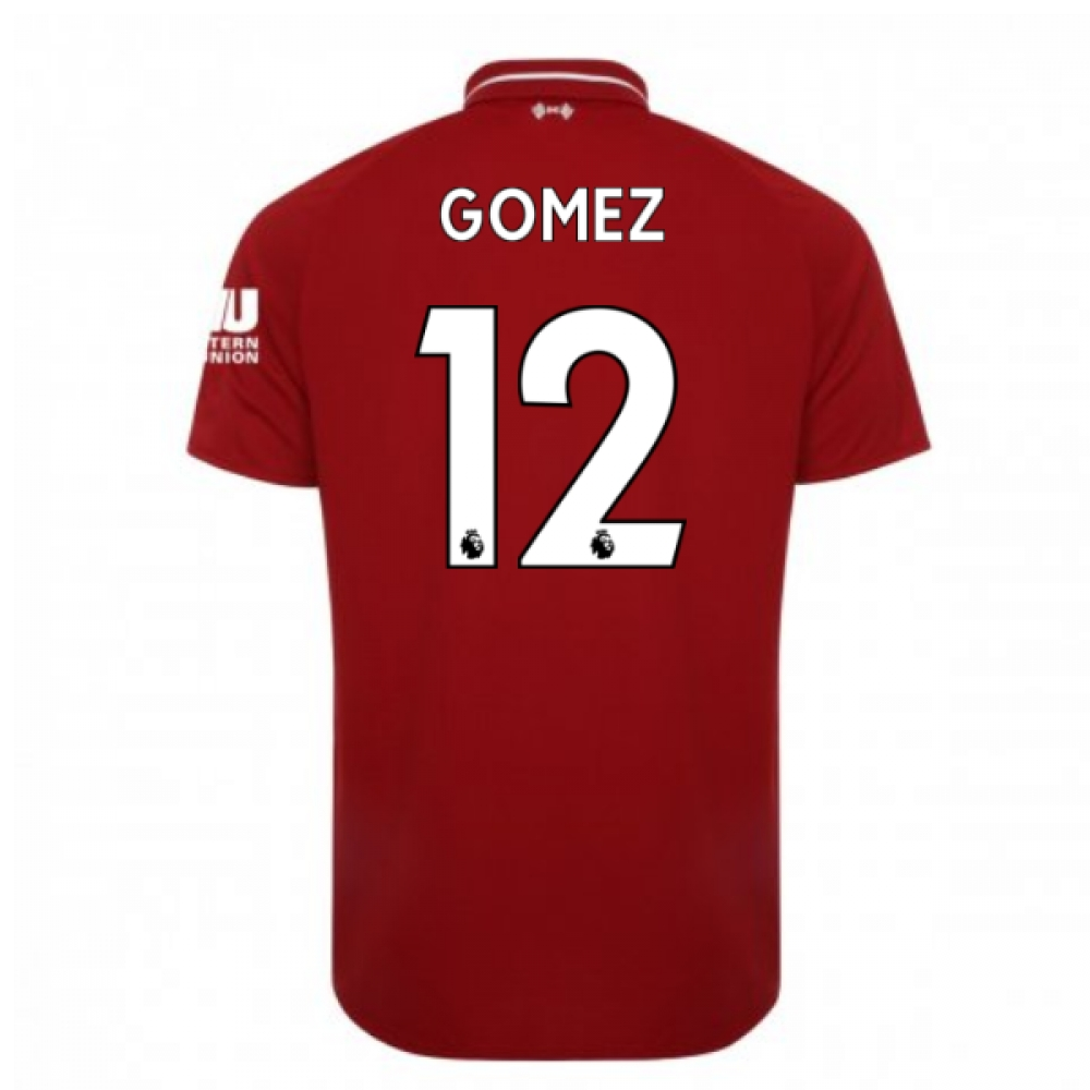 2018-2019 Liverpool Home Football Shirt (Gomez 12)_0