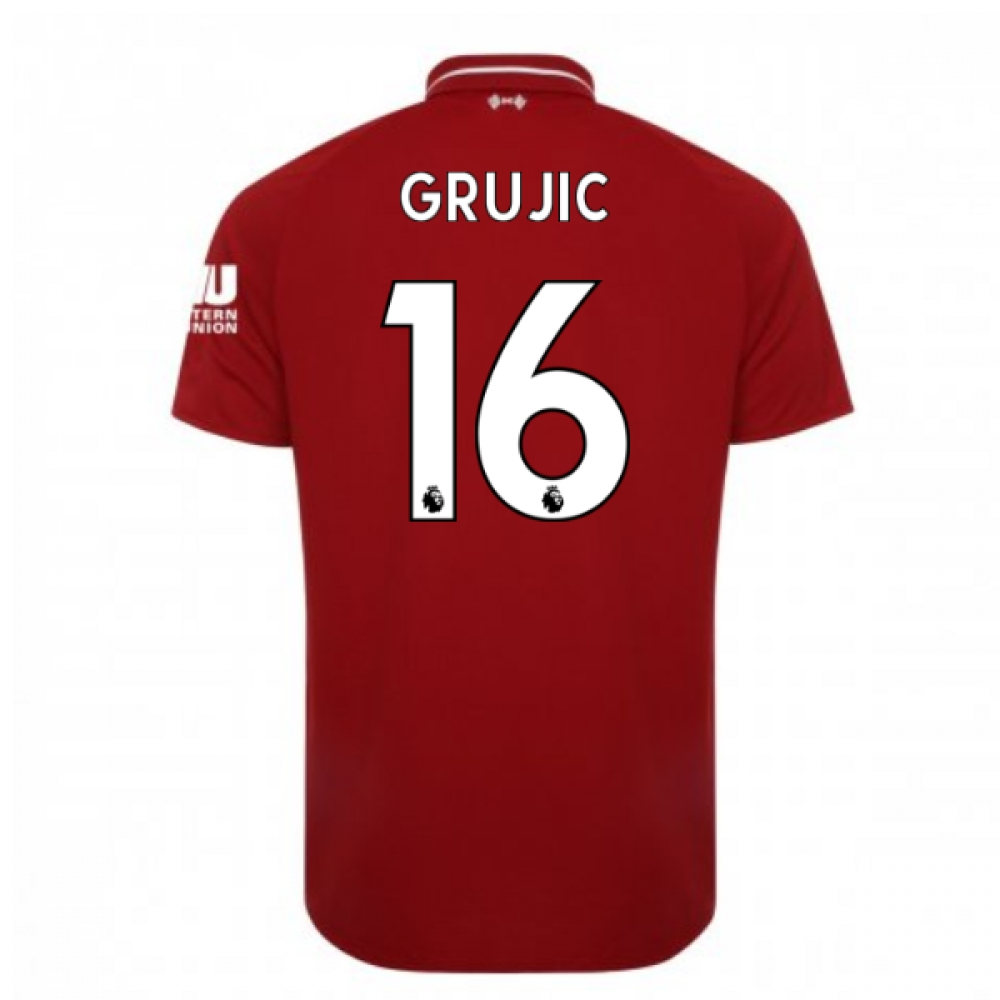 2018-2019 Liverpool Home Football Shirt (Grujic 16)_0