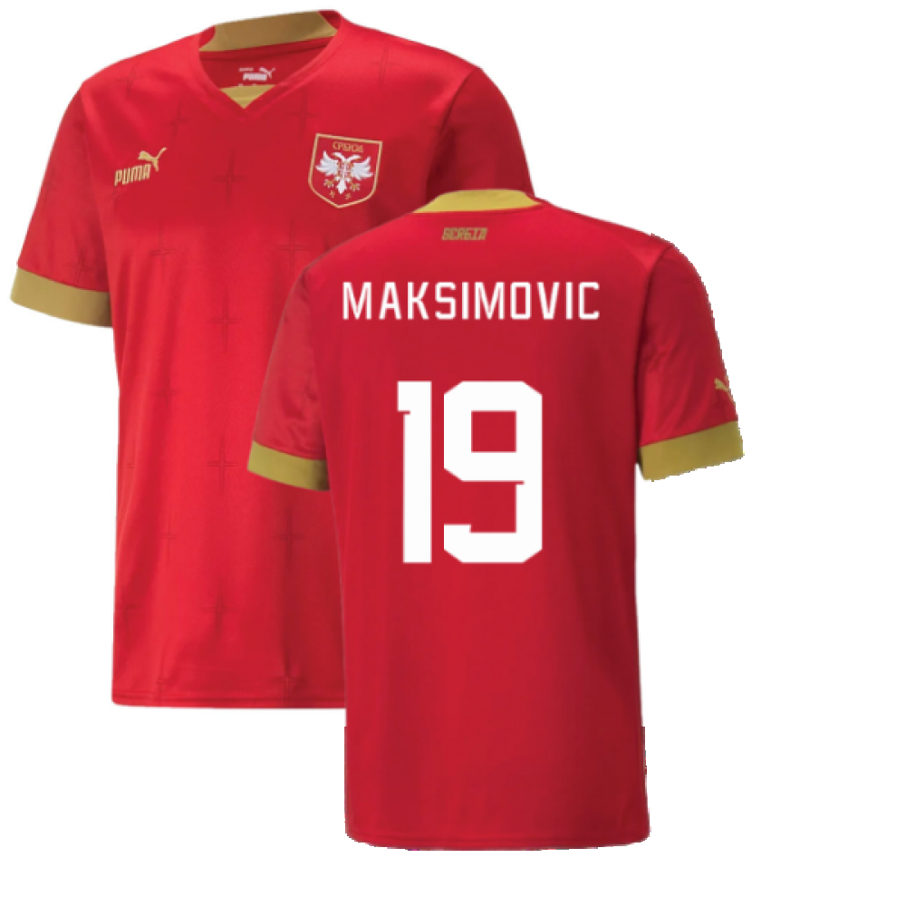 2022-2023 Serbia Home Shirt (MAKSIMOVIC 19)_0