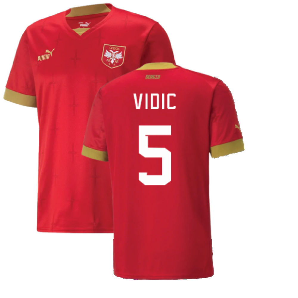 2022-2023 Serbia Home Shirt (VIDIC 5)_0