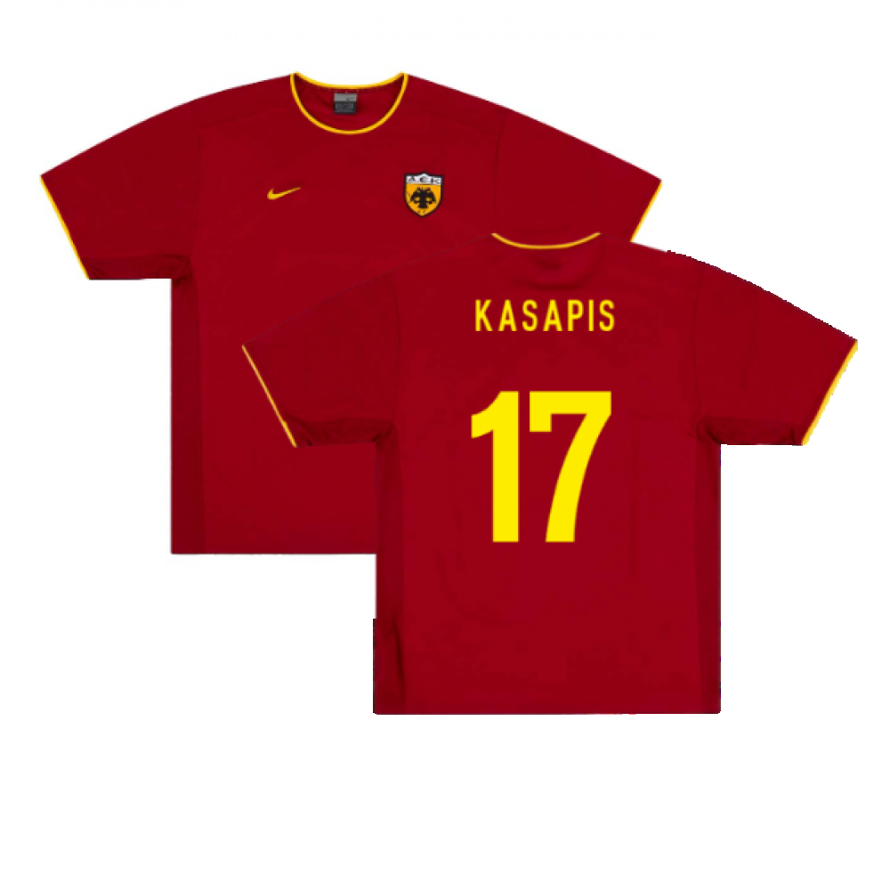 AEK Athens 2002-03 Away Shirt ((Excellent) XL) (Kasapis 17)