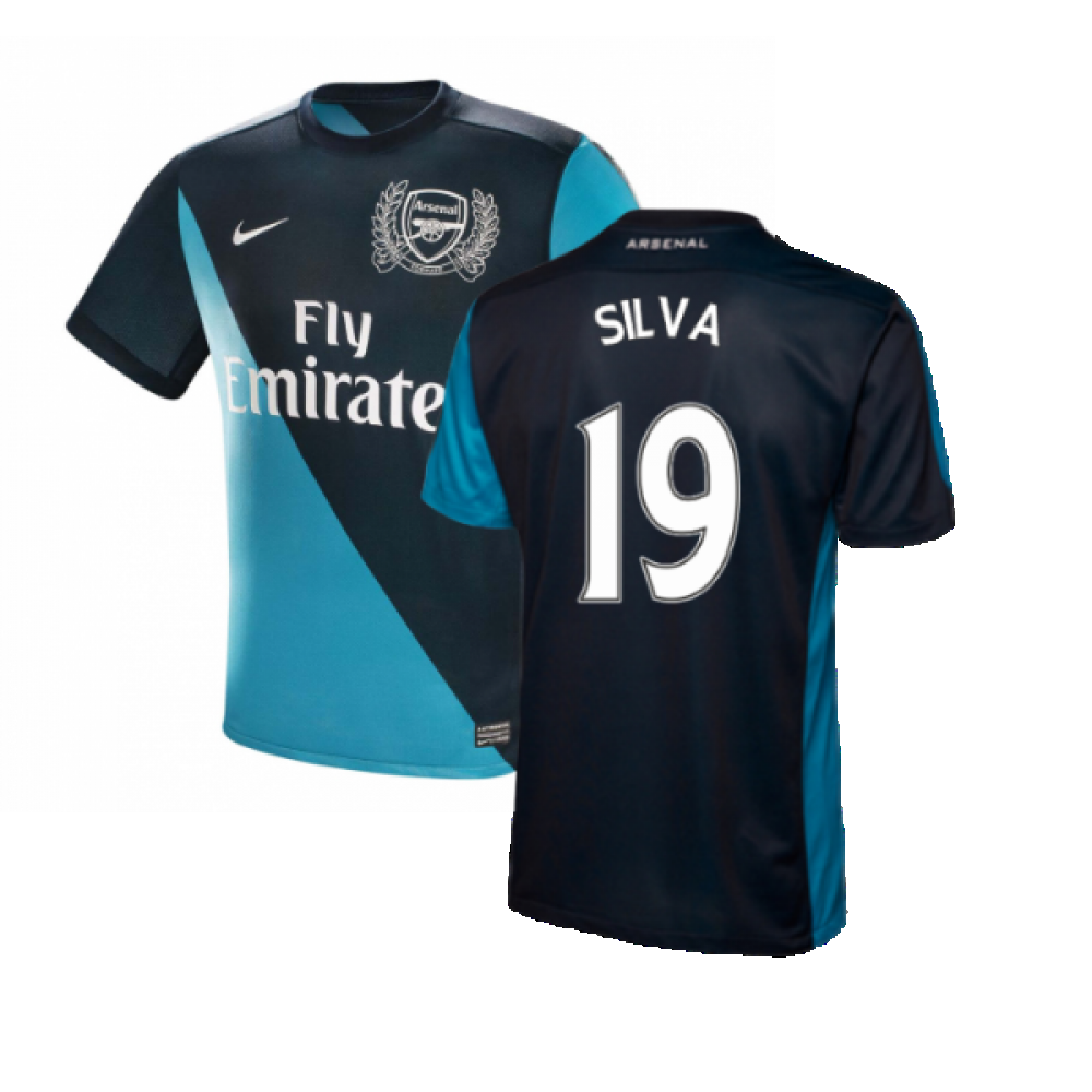 Arsenal 2011-12 Away Shirt ((Excellent) L) (Silva 19)_0