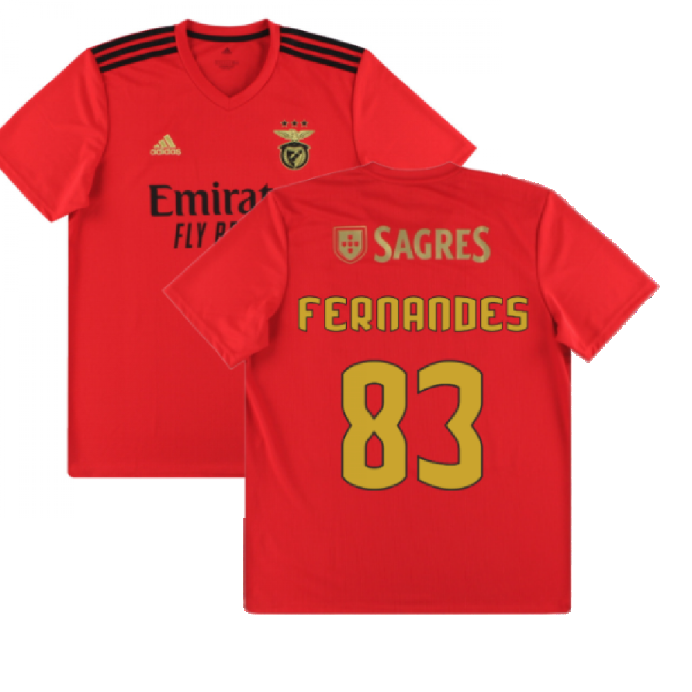 Benfica 2020-21 Home Shirt ((Excellent) L) (Fernandes 83)_0