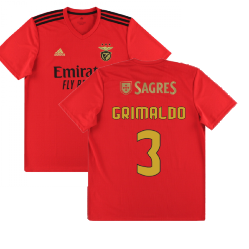 Benfica 2020-21 Home Shirt ((Excellent) L) (Grimaldo 3)_0